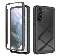 Capas transparentes para PC à prova de choque Protetor de tela integrado TPU Capa protetora robusta para Samsung Galaxy A21S A31 A51 4G A71 5G S217249569