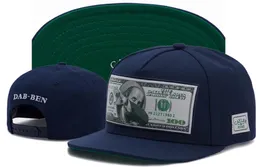 Новая мода Blue Doar Paper Money Sons Snapbacks Мужские и женские кепки Шляпы Хип-хоп Регулируемая бейсболка Snapback Hat4286089