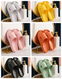 2016Summer Women Men's Slippers Indoor Bath Thick Platform Non-slip Home Flip Flops Letter Print Beach Sandals Ladies Shoes