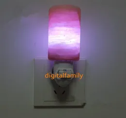 Nowy naturalny himalajski sól LED Nocne światło dekoracyjne lampy ścienne oczyszczaczy powietrza