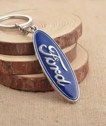 الكاملة 3D Metal Emblem Logo Caro -keychain for Ford Keyring Key Ring Chain حامل مفتاح Chaveiro Llavero Accessories5524020