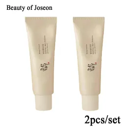 Kremler 2 adet Joseon Rölyefinin Güzelliği Güneş Pirinç Probiyotikleri 50ml SPF50+ Yüz Gövde Güneş Koruyucu Beyazlatıcı Nemlendirici CC PREMAKEUP