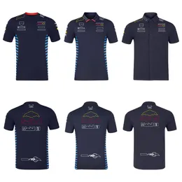 2024 새로운 F1 레이싱 옷 여름 짧은 슬라이드 퀵 건조 팀 티셔츠 F1 시리즈 레이싱 의류