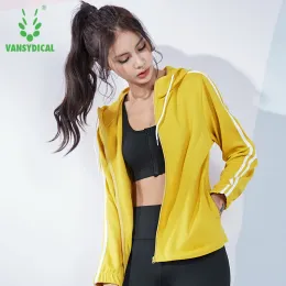 Jacken Running Jacke Frauen gestreifter Reißverschluss Langarm Langarm Hooded Sport Active Wear für Frauen Fitnessstudio Kleidung Casual Jersey Fitness Yoga Top