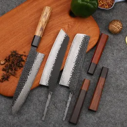 Tools DIY Handmade Chef Multi Style Octagonal Wood Handle Damascus Steel Knife Parts Kitchen EDC Tool Knife