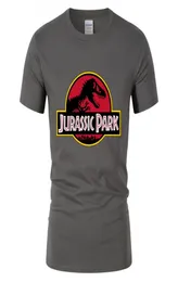 Mens Sıradan Üstler Tshirt Jurassic Park Avrupa Aman Tarz Pamuk Tişörtlü Adam T-Shirt Dinozor Dünya Grafik Gençlik Boy Teeshirt Erkek Tees2032190