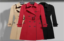 Vintage feminino casacos casacos das mulheres blusões outono duplo breasted trench coat para mulheres faixas capa manteau femme cloak5549925