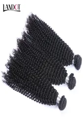 Malaio Encaracolado Cabelo Virgem Weave Bundles 3 Pcs Não Processado Extensões de Cabelo Humano Malaio Kinky Curly Cabelo Virgem Natu4292174