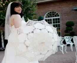Cotton embroidery Antique lace umbrella Parasols for wedding bride bridesmaid po props 12pcs lot wholes2192715