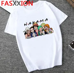 One Piece T Shirt Erkek Harajuku Karikatür Hip Hop Japonya Anime Tshirt 90'lar Komik Luffy Zoro Grafik Moda Tees Mal1105110