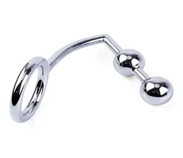 Metal Anal Hook Fetish Play Butt Plug Anus Insert Dilator med Cock Ring Pleasure Sex Toys For Men HSYBP0148569678