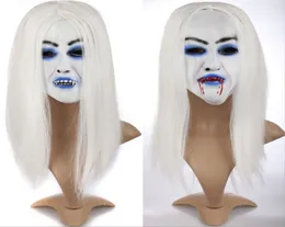 Cosplay Wig Scary Mask Banshee Ghost Halloween Costume Accessories Costume Wig Party Masks4281563
