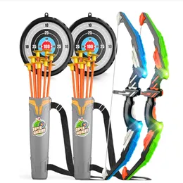 Bow And Arrows For Children Kids Archery Bow Practice Recurve Bow Outdoor Sports Game Hunting Shooting Toy Boys Gift Bow Kit Set 240226