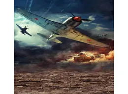 Fighter Planes Tank War Theme POGRAPHY BACKDROPS VINYL TRECK BARN POSTRAIT BAKGRUND FÖR STUDIO BOOTH WALLPAPER9296764