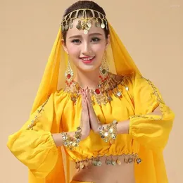 Stage Wear 2024 Fashion Belly Dance Top Sequined Pärled Sexig Dancing Costume Festival Club Party Fringe för Thailand/Indien/Arab