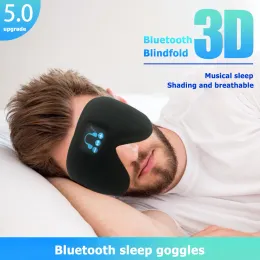 Kulaklık/Kulaklık Seti Kablosuz V5.0 Uyku Kulaklıkları Müzik Arayan Müzik 3D Uyku Göz Maskesi Kapak Kulaklık Gecesi Gece Gölge Göz Kepçesi Kulaklık
