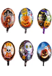 18 Inch Cartoon Balloon Party Halloween Pumpkin Aluminum Balloons Skull Head Festival Foil Balloon Decoration Pography Props8279595