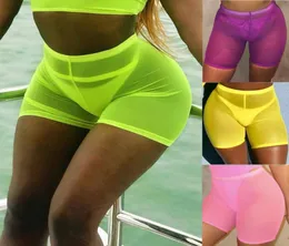 Fashion Multicolors Mesh Transaparent Sexy Women Casual Shorts Womens High Waist Shorts Summer Sexy4013600