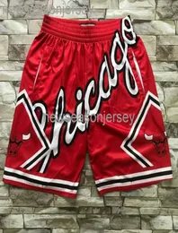 New Chicago Mitchell Ness series Men039s Red basketball sports shorts SXXL3028242