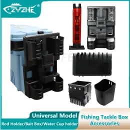 Boxes ZYZ Fishing Tackle Box Accessories Water Cup Fishing Rod Holder Lure Fakebait Storage Case High Quality Portable Fishing Tool