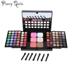 Shadow 78 Color Professional Makeup Palette Set Matt Shimmer Eyeshadow Lips Lightening Makeup Enkel att bära Makeup Kit Set