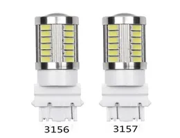 4st 3156 3157 Billampor Hög effekt 33 SMD 5630 LED Amber Yellow Turn Signal White P27W T25 Red P277W bil Ljuskälla LAMP1432310