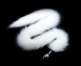 BDSM Long Fox Tail Anal Plug em jogos adultos para casais ânus ânus lasar plug buad bujar