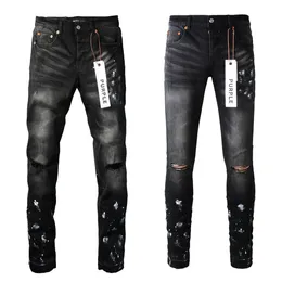 Calças de brim designer homens hip hop buraco calças vintage luxo punk dot padrão calças dos homens retro marca 170