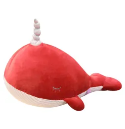 narwhal animals doll whale plush toy cute girl sleeping pillows big soft dolphin dolls Korean cute dolls 31inch 80cm DY503129695911