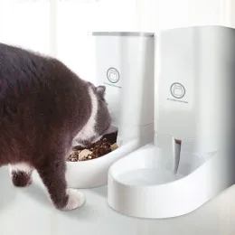 Forniture 3.8L Grande Capacità Pet Cat Dispenser Automatico di Acqua per Alimenti Fontana Bottiglia Ciotola per Cani Gatto Bevitore Alimentatore per Cani Bere forniture per animali domestici