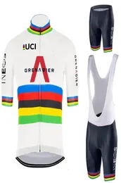 Racing Sets 2021 White Grenadier Cycling Jersey Set World Clothing Road Bike Suit Bicycle Bib Shorts MTB Maillot Culotte9111249