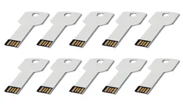 10PCLOlot USB Drives Flash 4 GB metalowy klawisz Klucz W kształcie Pamięć USB Sticks do przechowywania danych komputerowych 5713308