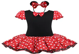 Regalo per bambini Costume da festa Cosplay Ragazze Tutu di balletto DressEar Fascia per ragazze Vestito a pois Abiti Bow6600789