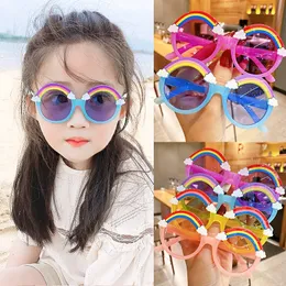 Carton Kids Sunglasses Home Cute Sun Flower Glasses for Boys and Girls Frame Baby Outdoor Uv400 Protection Eyewear Shades Various Styles