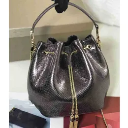 Women Designer Totes Luxury bucket bag Ladies Leather Shoulder Bags Handbags Lady purse Large Fashion Snakehead chain bag