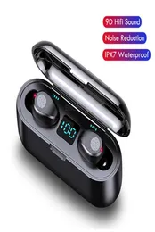 Wireless Earphone Bluetooth V50 F9 TWS Wireless Bluetooth Headphone LED Display With 2000mAh Power Bank Headset With Microphon5859755