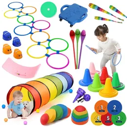 Children Toys Balance Stone Sensory Integration Training Toys Parish Outdoor Sports Party Social Games Tactile Montessori Games 240226