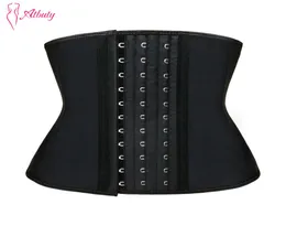 Atbuty Trainer per la vita 9 pollici Torso corto in lattice Corsetto modellante per la vita 9 ganci disossati in acciaio Body Shaper Y190702013119928