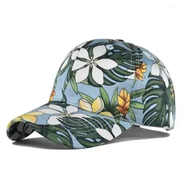 Ball Caps Unisex Flowers Leaf Butterfly Printed Baseball Cap Men Women Hat Shade Sport Outdoor Stretch Cotton Dad