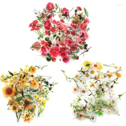 Present Wrap 120st Lovely Retro Flower Sticker Set Pet Transparent Scrapbooking Handbook Decoration