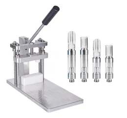 2 Vid 1 Dual M6T Presser Aluminium Mandrel Press Machine för 05 ml 10 ml engångsångpatron 510 Tråd Atomizer Dank Carts3857534