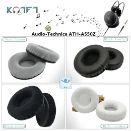 Acessórios KQTFT flanela 1 par de almofadas de substituição para fone de ouvido AudioTechnica ATHA550Z EarPads earmuff capa almofada copos