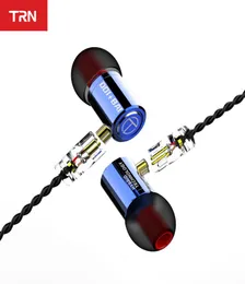 Ó portátil;Vídeos Fones de ouvido TRN M10 1BA 1DD Hybrid Driver In Ear Metal HIFI Monitor Fone de ouvido com cabo 2PIN V90 VX...5349086