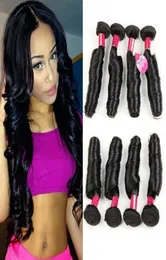 4 Bundles Brazilian Spring Curly Virgin Hair 10A Brazilian Hair Weave Bundles Totally 400g Aunty Funmi Bouncy Curl Hair Natural Co3786333