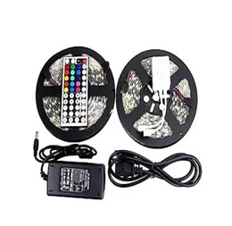 10M 5050 RGB LED 스트립 라이트 DC 12V 방수 30LEDSM 150LEDS 5MROLL FITA DE TIRAS LUCES 44 키 리모컨 6A Power6529658