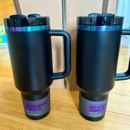 Su Şişeleri ABD Stok Siyah Chroma 40oz Söndürücü H2.0 Kupa Kupaları Kozmo Kış Pembe Parade Araba Kupası Tumblers Sınırlı Edition Valentins Günü Hediyesi 1: 1 Logo 0301