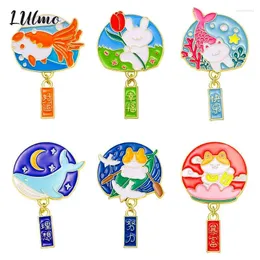 Brooches Trendy Chinese Style Fortune Good Luck Health Blessing Metal Emblem Bag Lapel Pins Decoration Jewelry For Kids Year Gifts