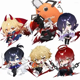 Keychains Anime Manga Chainsaw Man Acrylic Keychain Cosplay Denji Pochita Makima Hayakawa Aki Model Plate Cute Cartoon Keyring Fans Gifts