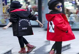 Children039s Coat 2019 Autumn Children039s Wear Girls Two Sides Wearing Hooded Jacket Big Boy Long Sleeve Windbreaker6241240