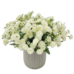 Großhandel hochwertige 20 Blumenköpfe 1 Haufen europäischer Stil kleiner Lila Karnation Künstliche Blumen Großhandel Home Photography Weiche